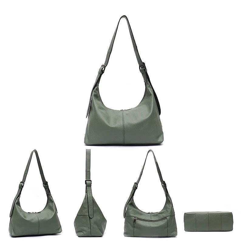 Sac en cuir style besace - Agatha