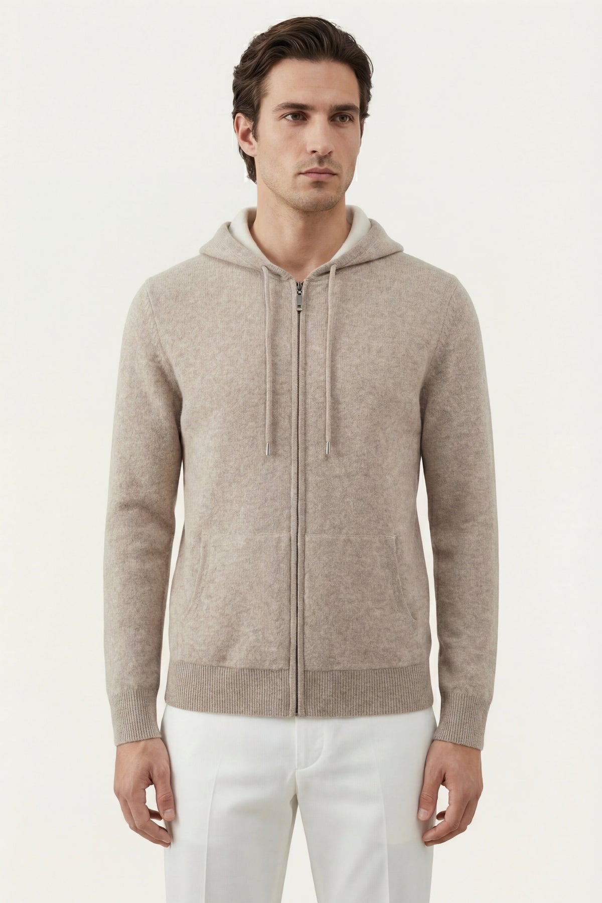 Veste zippée Santo beige