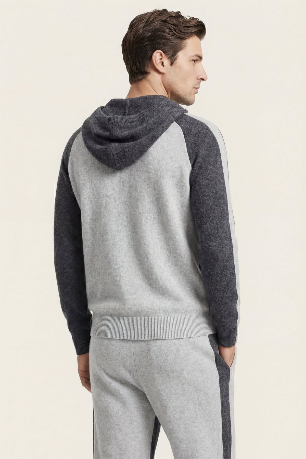 Ensemble Signature gris à capuche