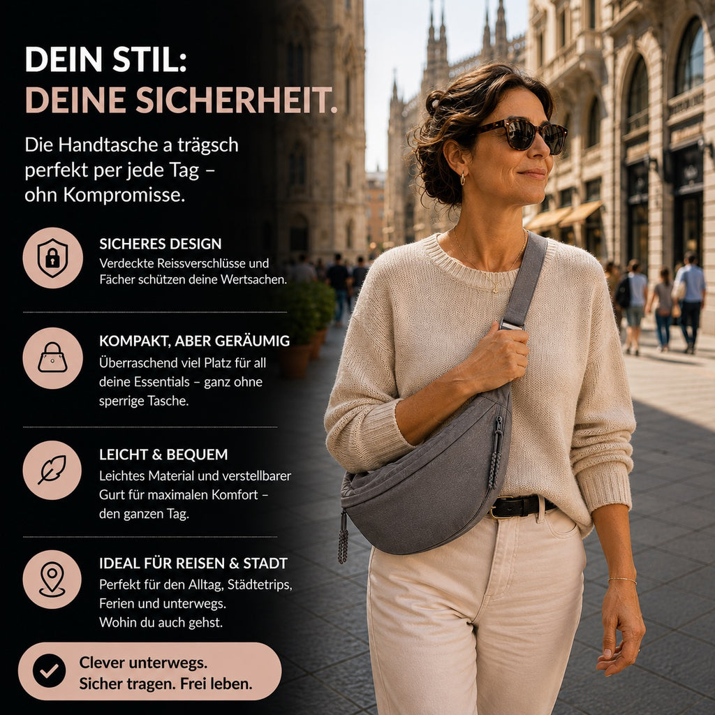 Chiara | Sac bandoulière gris