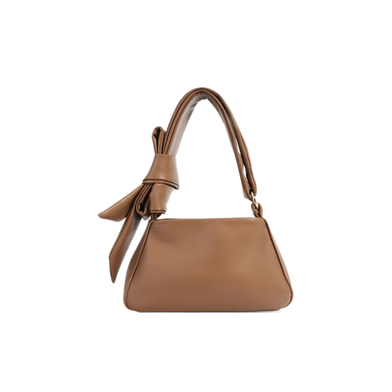 Sac bandoulière en cuir avec nœud Hilda
