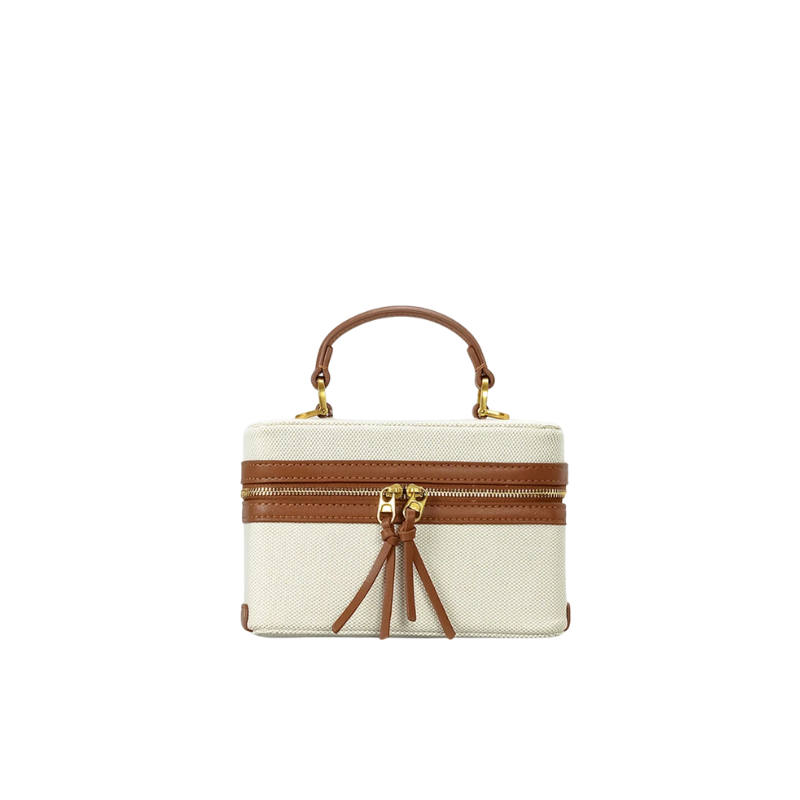 Sac bandoulière caisse en toile Fernanda