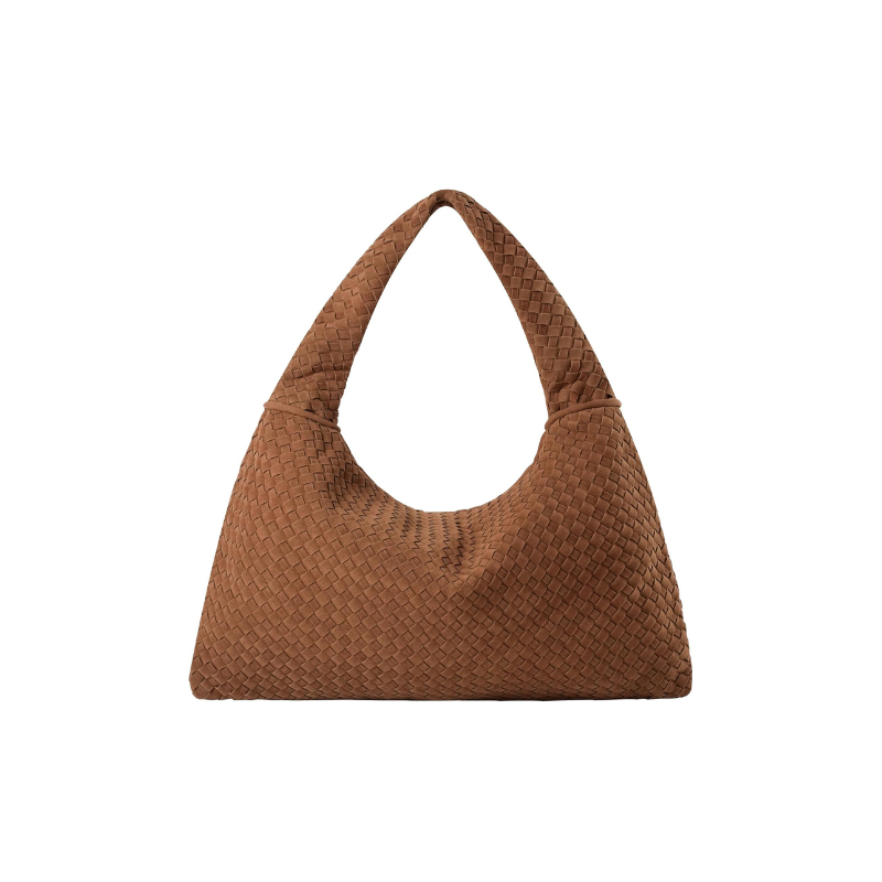 Grand sac en suède tressé Tory
