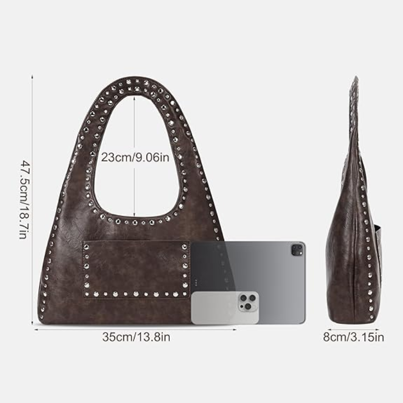 Sac à épaule vintage bohème à clous