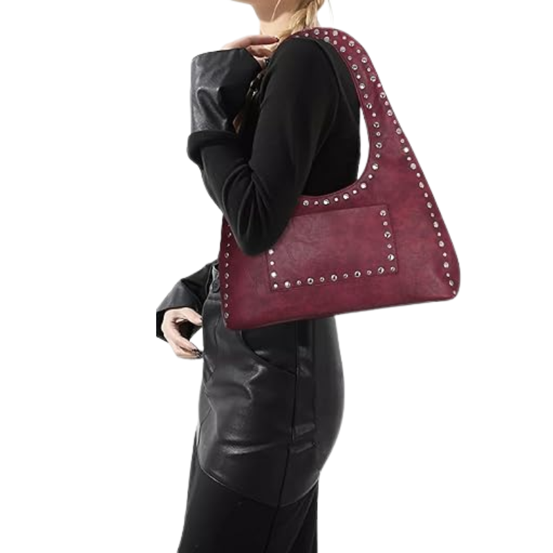 Sac à épaule vintage bohème à clous