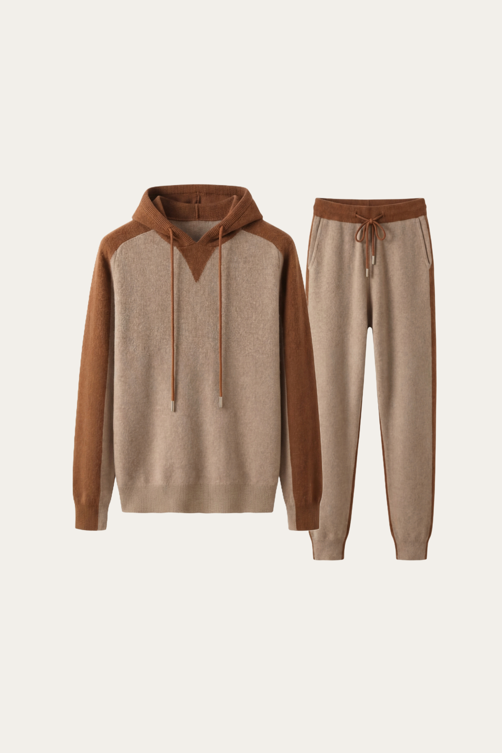 Ensemble Signature beige à capuche