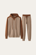 Ensemble Signature beige à capuche