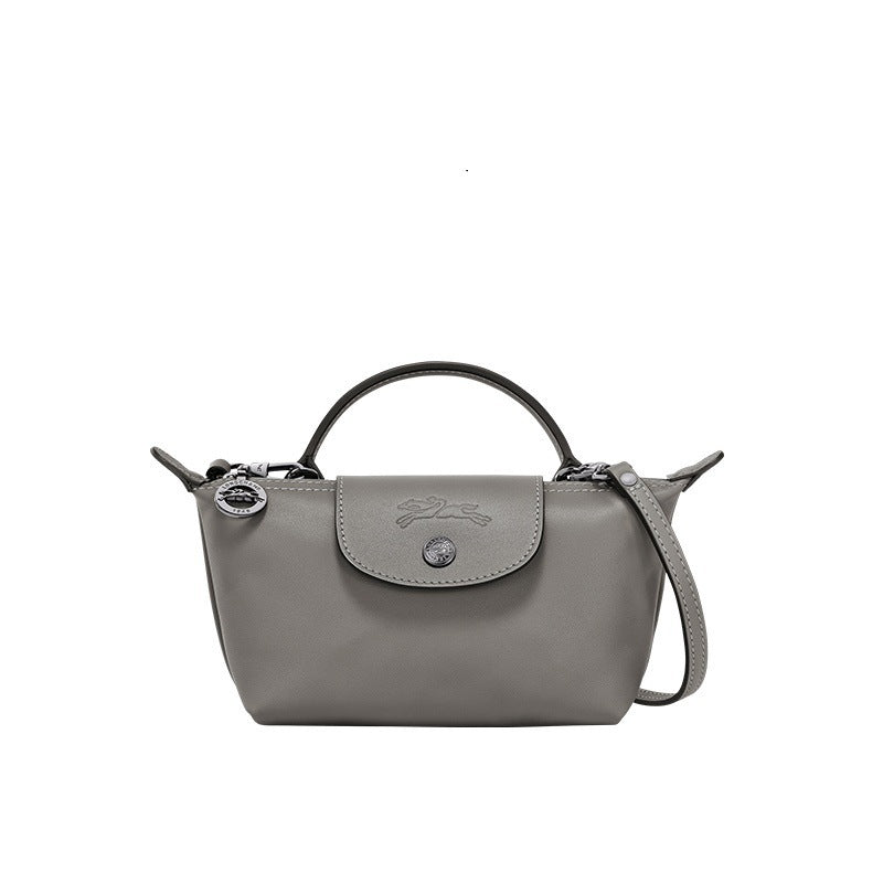 Mini sac en cuir | gris