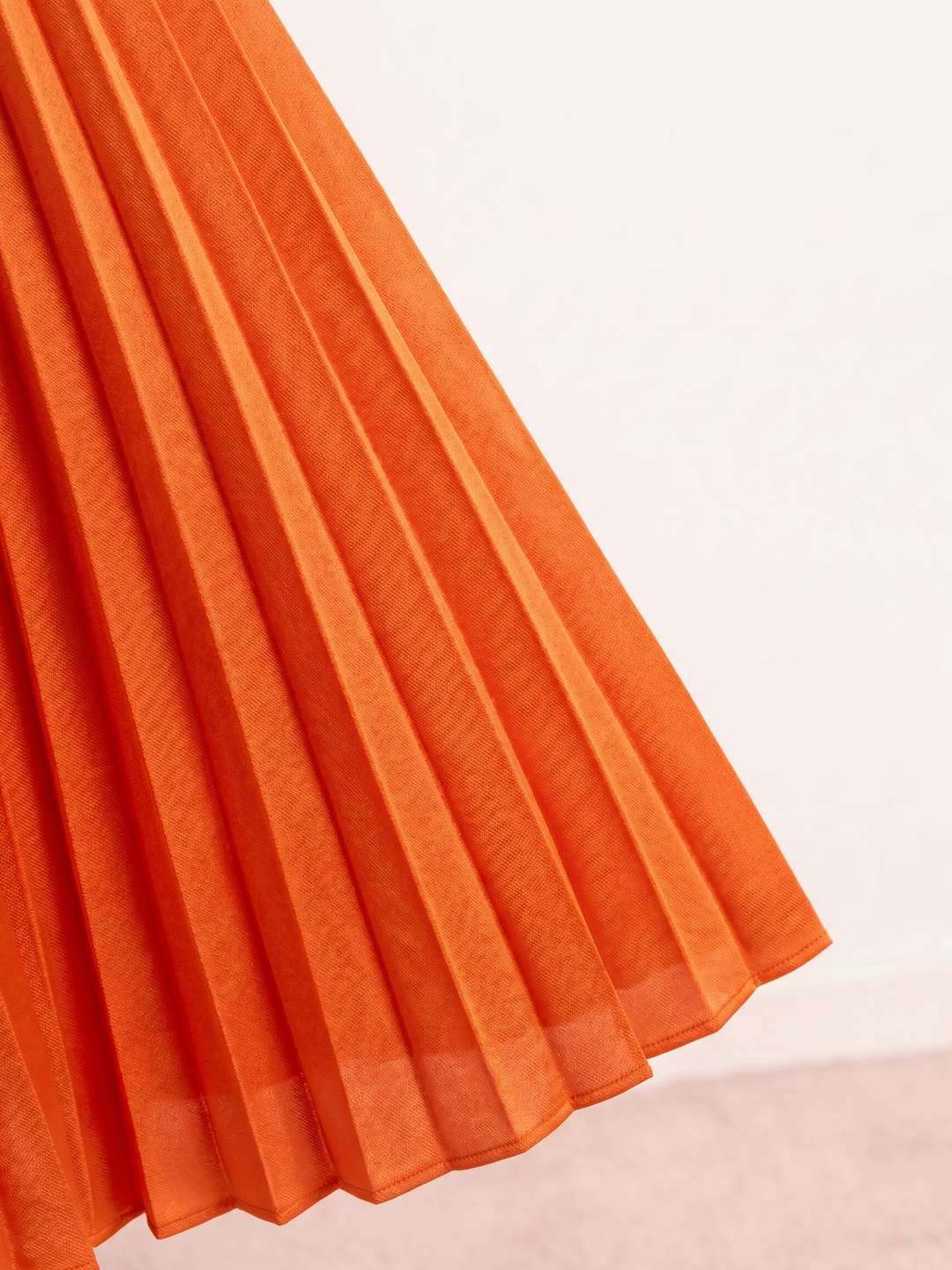 Robe midi plissée Vesta