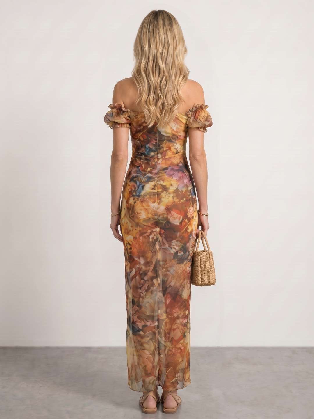 Robe bohème à imprimé floral