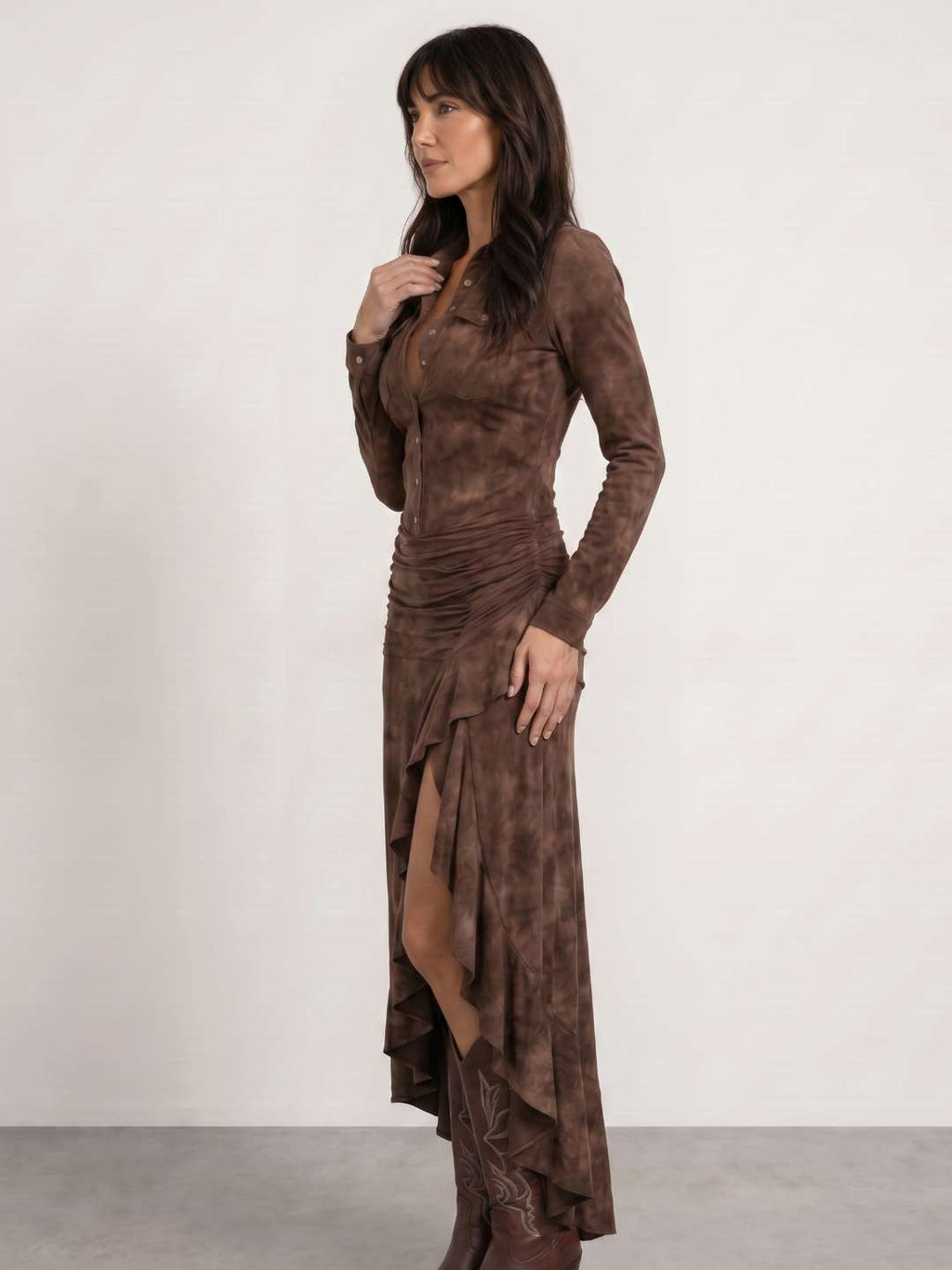 Robe cowboy à volants