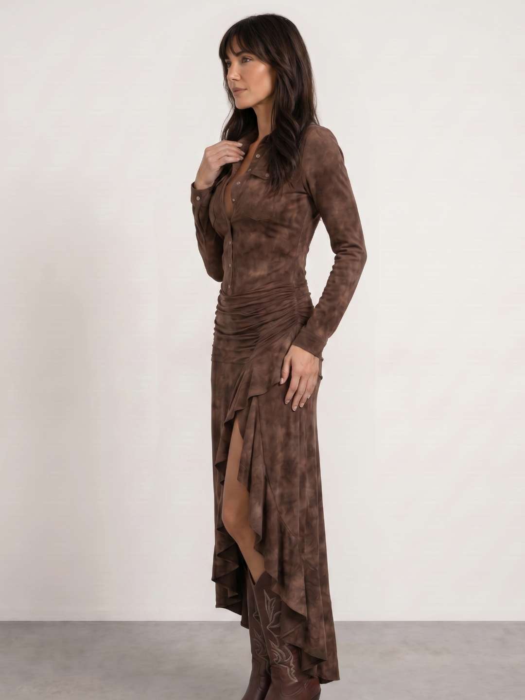 Robe cowboy à volants