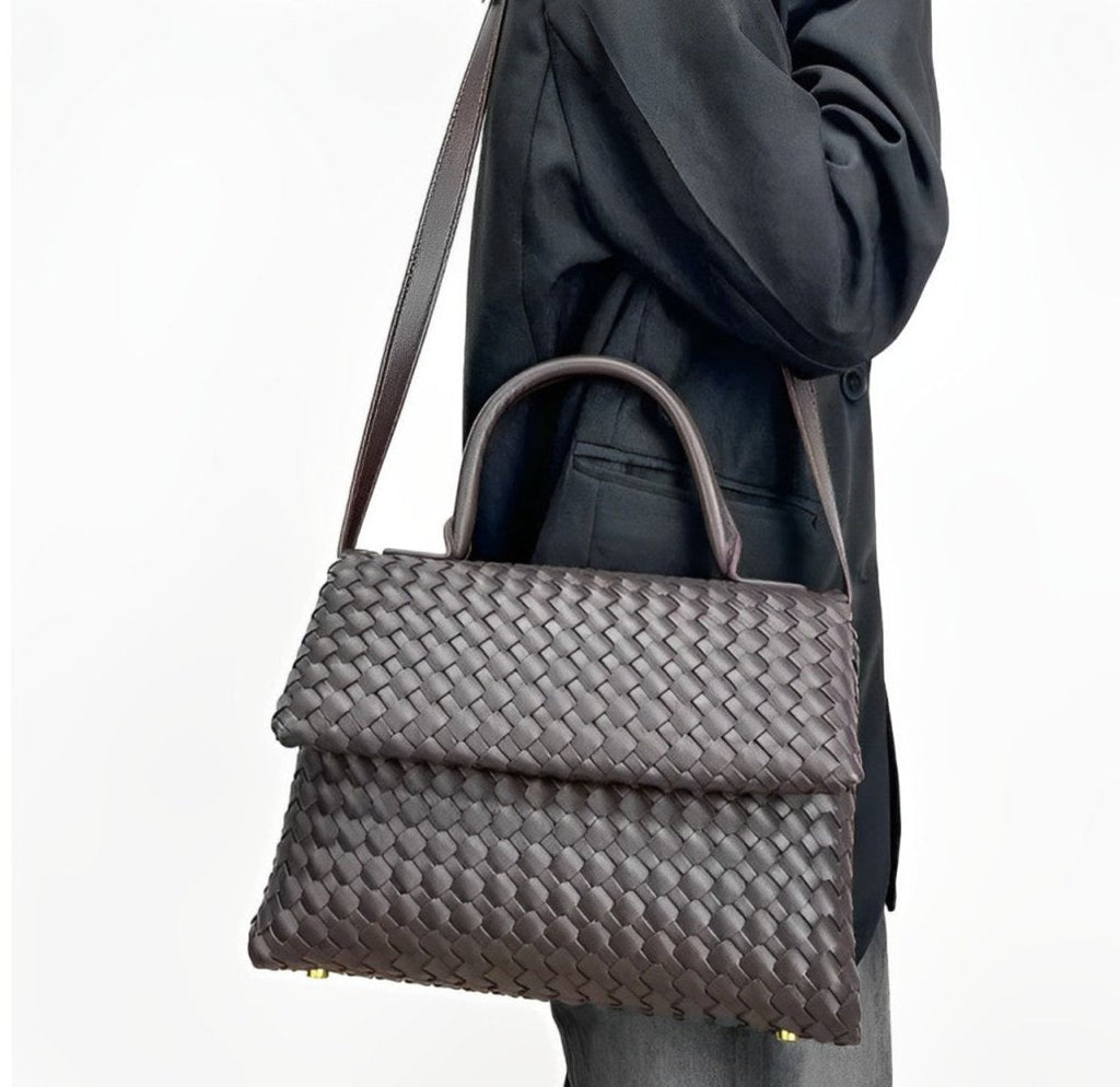 Sac tressé en cuir Débora