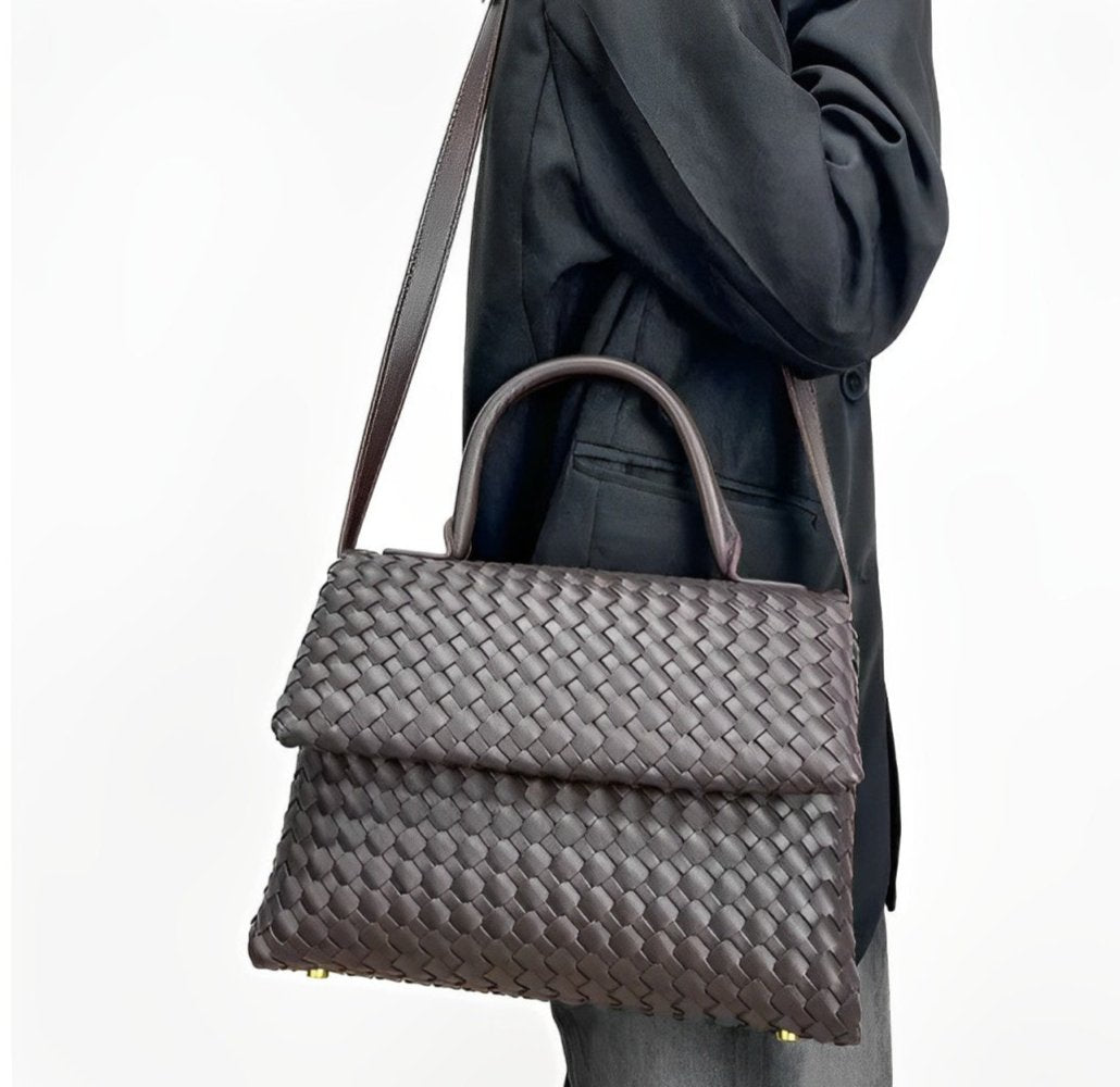 Sac tressé en cuir Débora