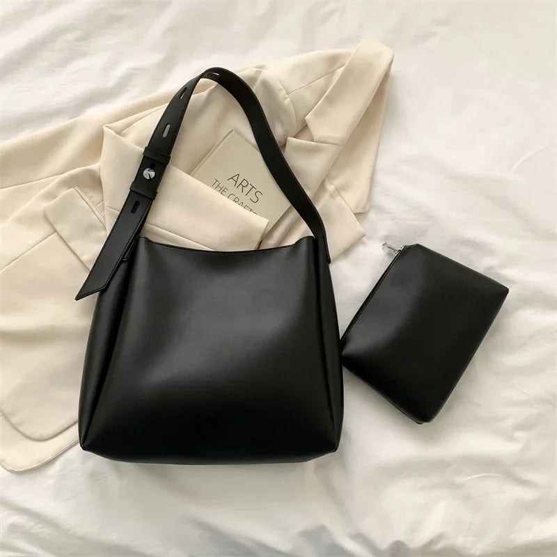 Sac en cuir + pochette - Glass