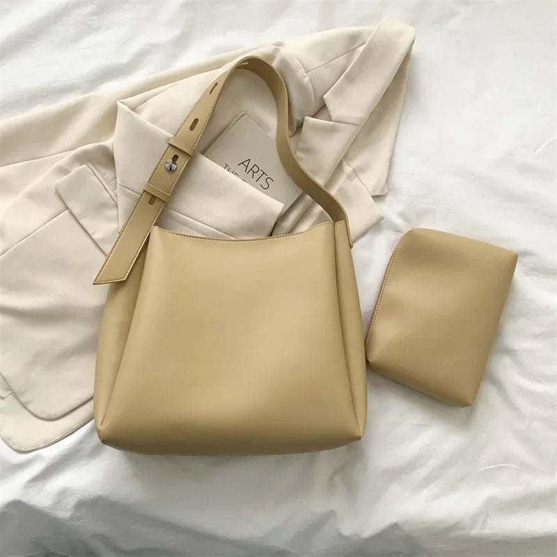 Sac en cuir + pochette - Glass