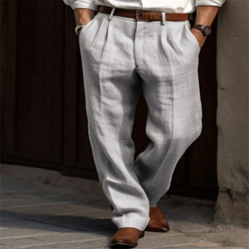Corsaro – Pantalon habillé en lin