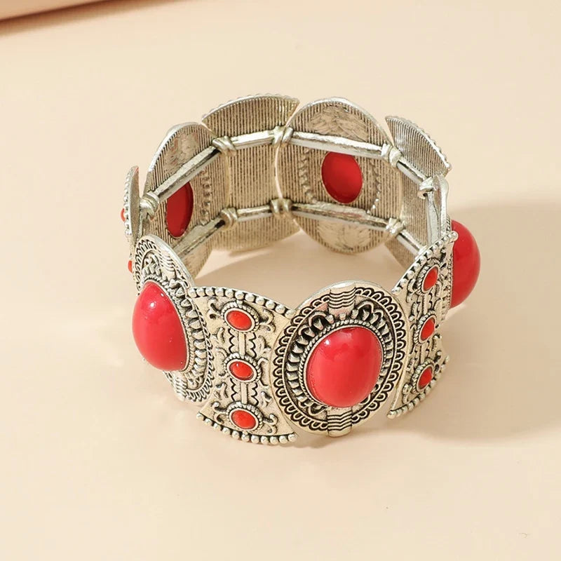 Arianna | Bracelet bohème vintage aux détails turquoise
