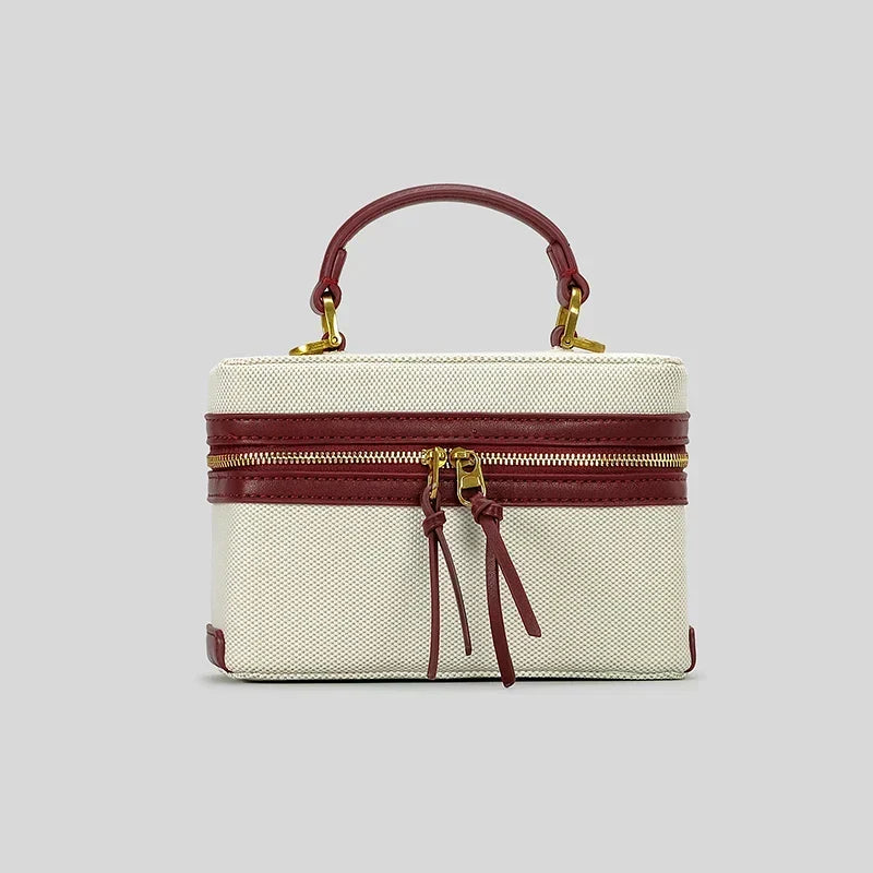 Sac bandoulière caisse en toile Fernanda