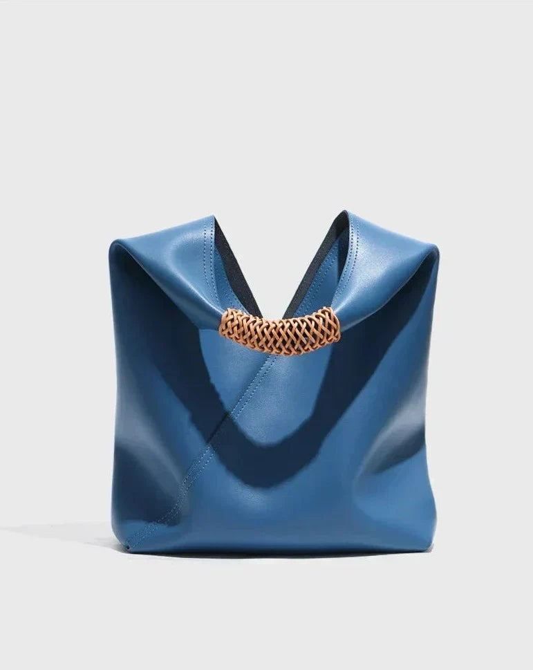 Grand sac cabas en cuir véritable Rebeca