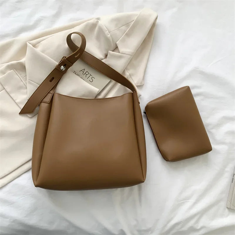Sac en cuir + pochette - Glass