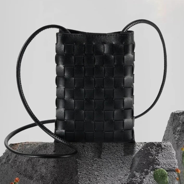 Sac pour téléphone tressé Juliette
