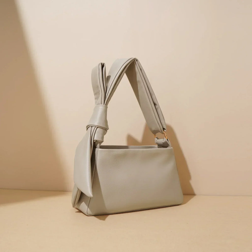 Sac bandoulière en cuir avec nœud Hilda