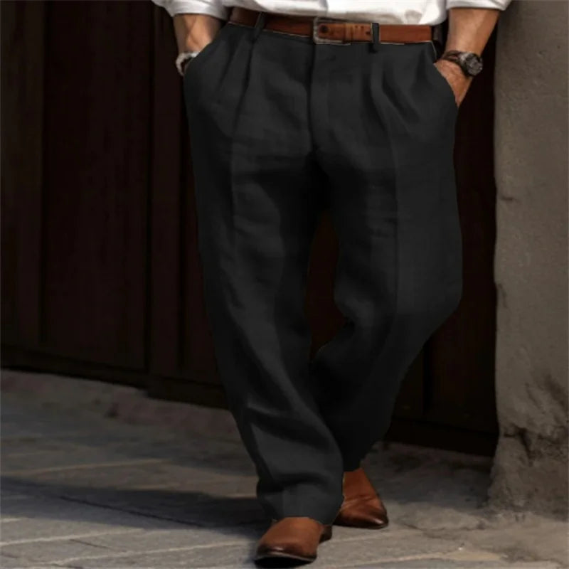 Corsaro – Pantalon habillé en lin