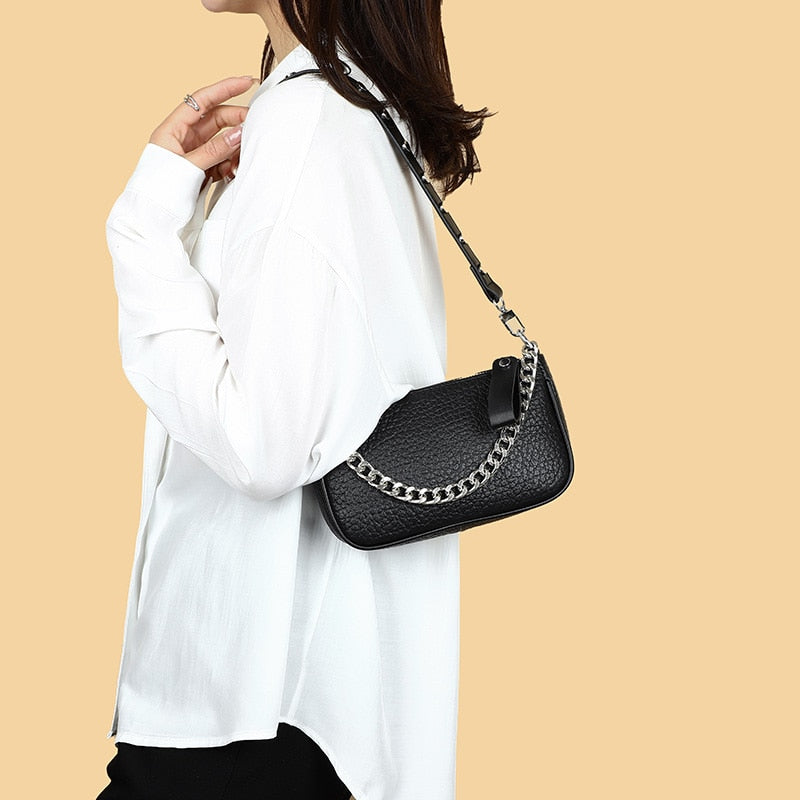 Petit sac bandoulière en cuir Lara