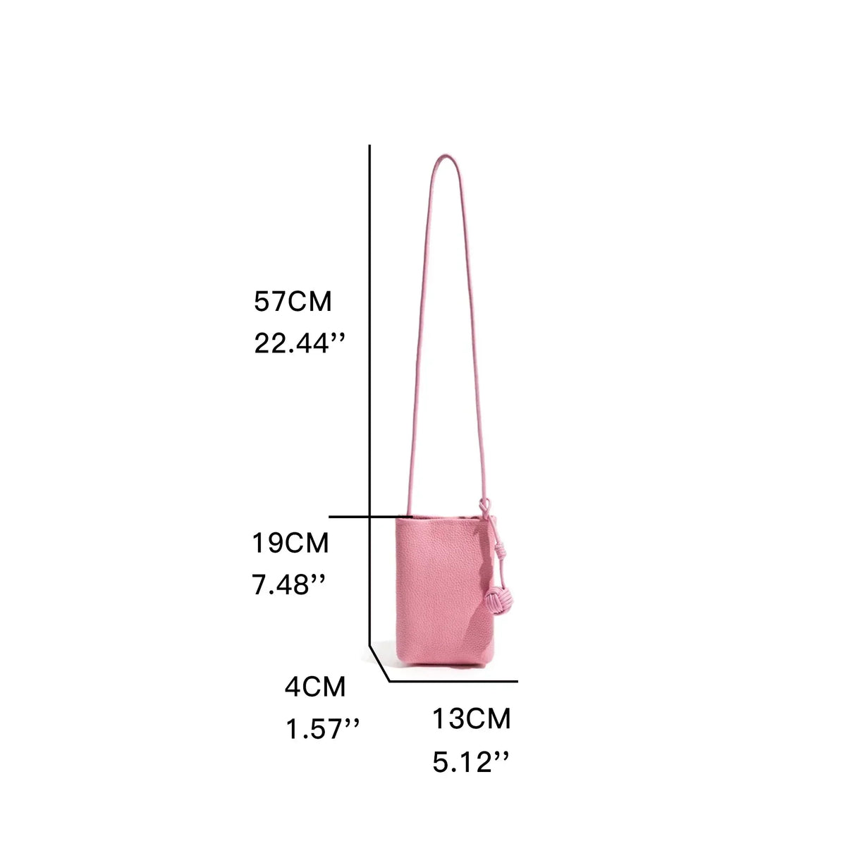 Petit sac pour téléphone en cuir Sarah