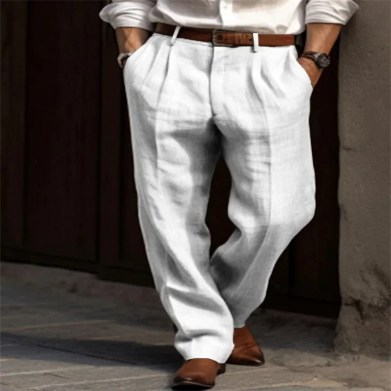 Corsaro – Pantalon habillé en lin