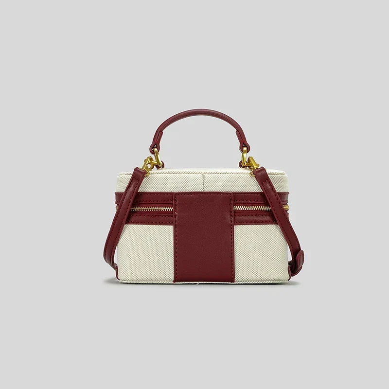 Sac bandoulière caisse en toile Fernanda