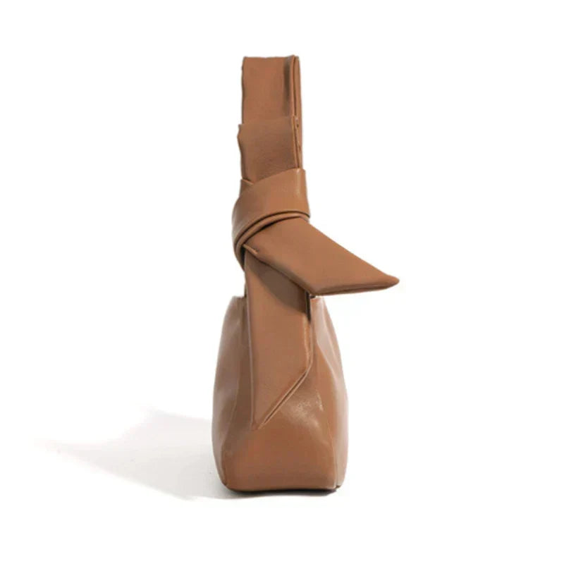 Sac bandoulière en cuir avec nœud Hilda