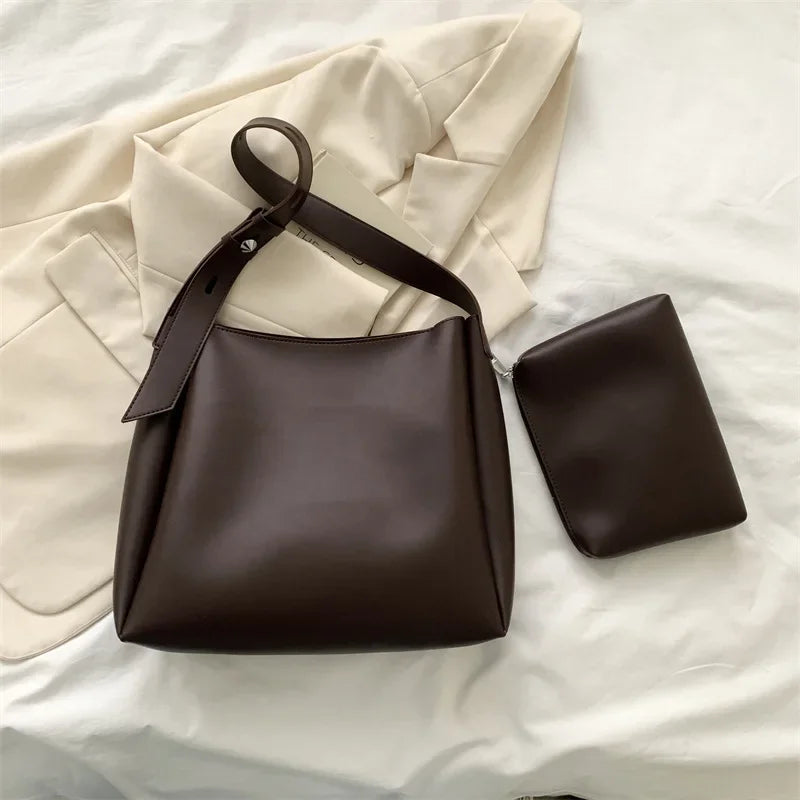 Sac en cuir + pochette - Glass