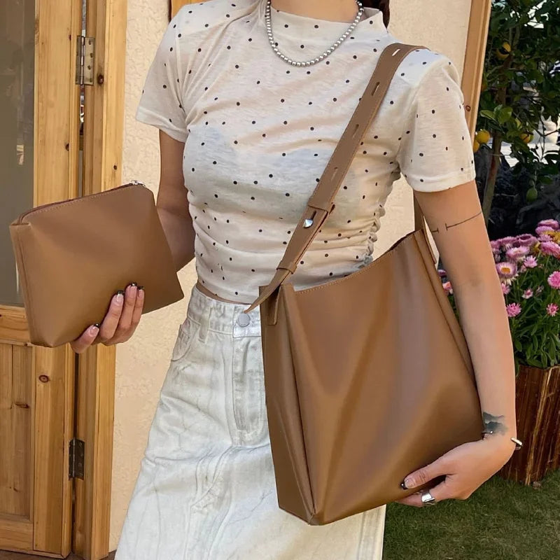 Sac en cuir + pochette - Glass