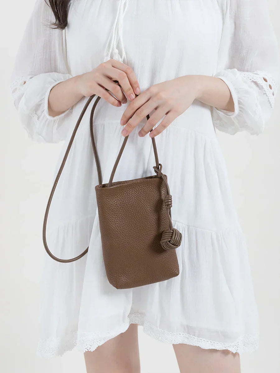 Petit sac pour téléphone en cuir Sarah
