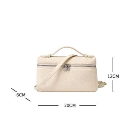 Petit sac cabas rose en cuir véritable