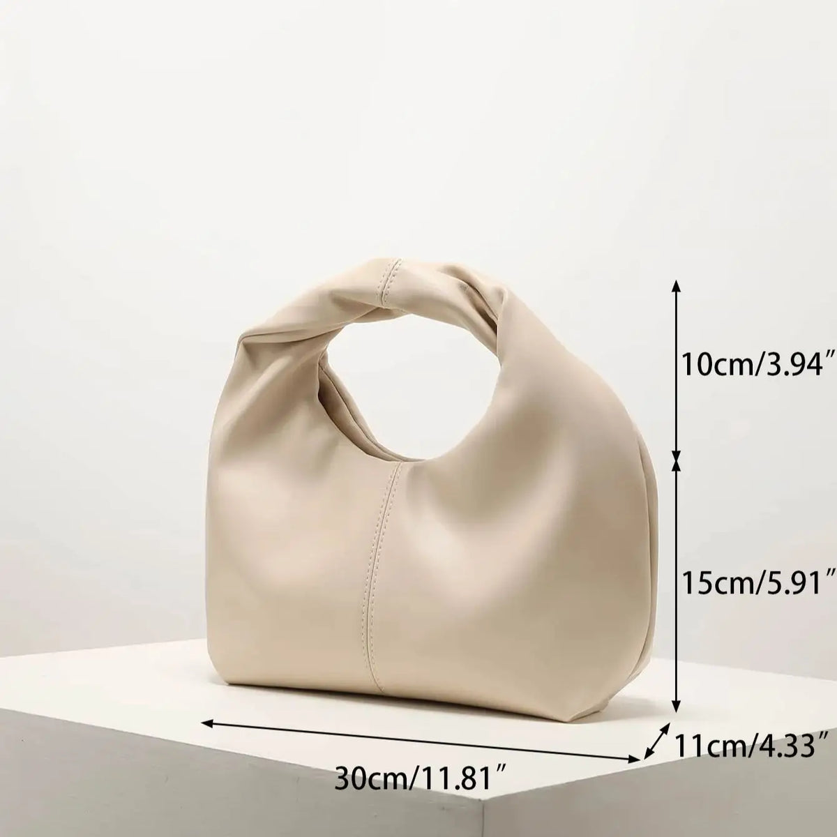 Mini sac à main en cuir véritable - Clean