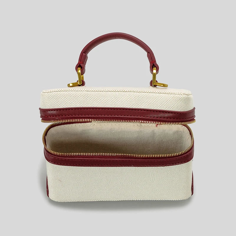 Sac bandoulière caisse en toile Fernanda