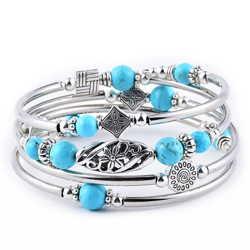 Arianna | Bracelet superposé en pierre naturelle