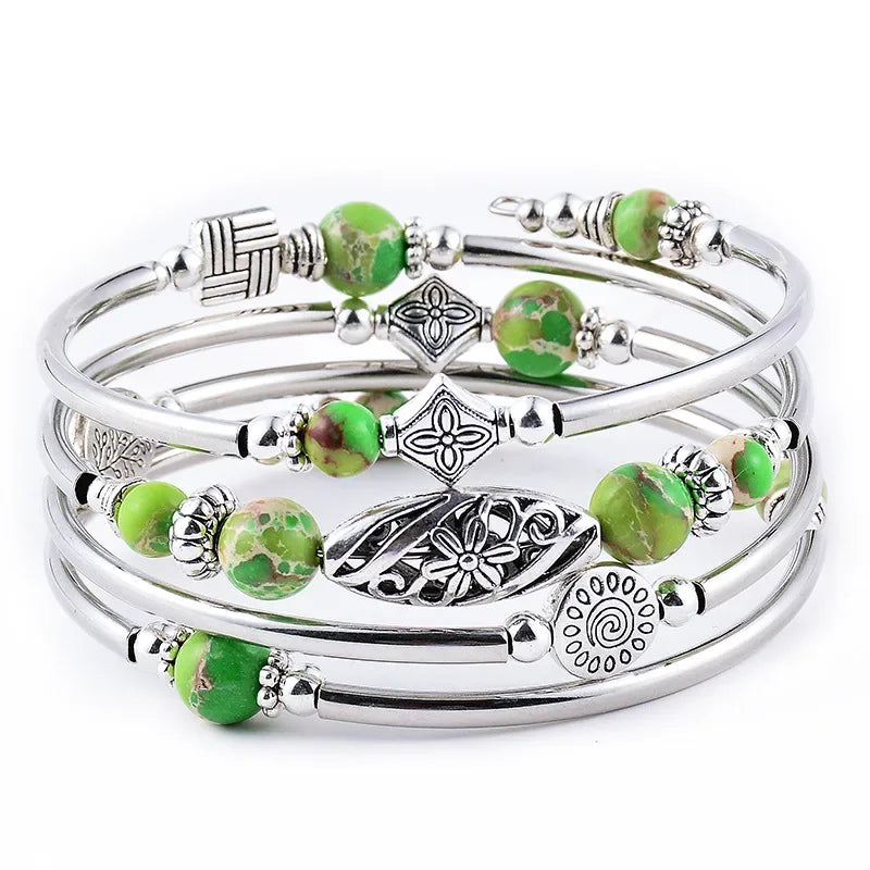 Arianna | Bracelet superposé en pierre naturelle