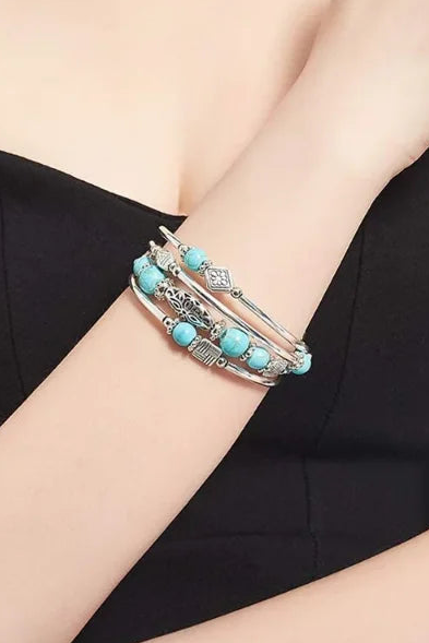 Arianna | Mehrlagiges Armband aus Naturstein