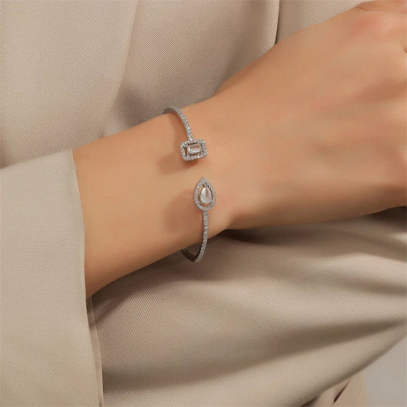 Luce | Bracelet jonc géométrique