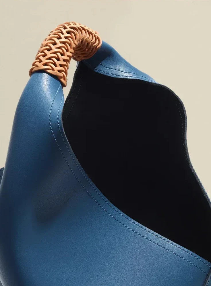 Grand sac cabas en cuir véritable Rebeca