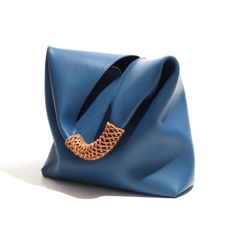 Grand sac cabas en cuir véritable Rebeca