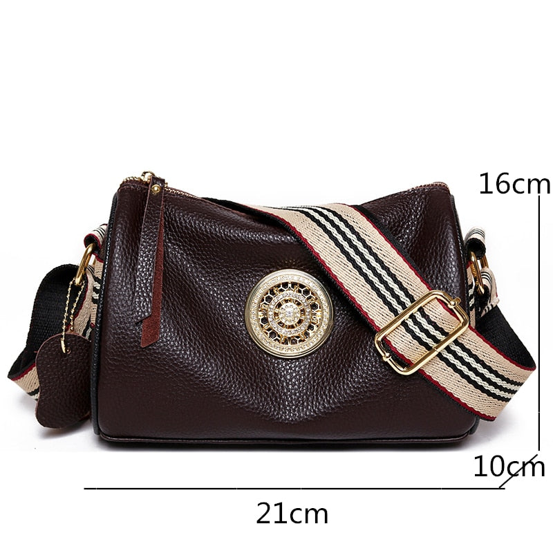 Petit sac à bandoulière en cuir Orlane