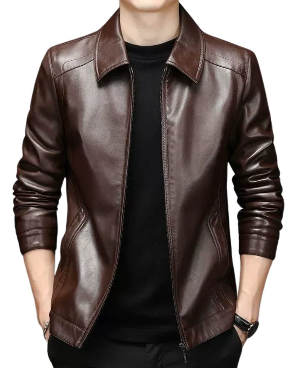Giacomo | Veste en cuir casual