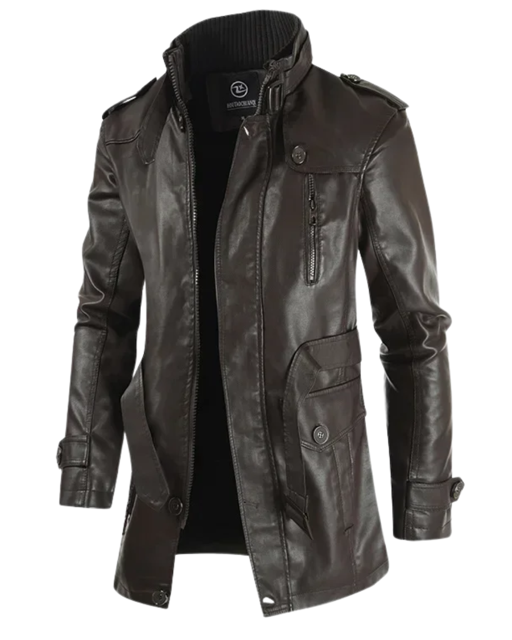 Filippo | Veste biker longue en cuir