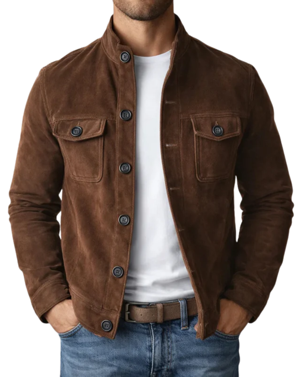 Tommaso | Blouson en daim premium