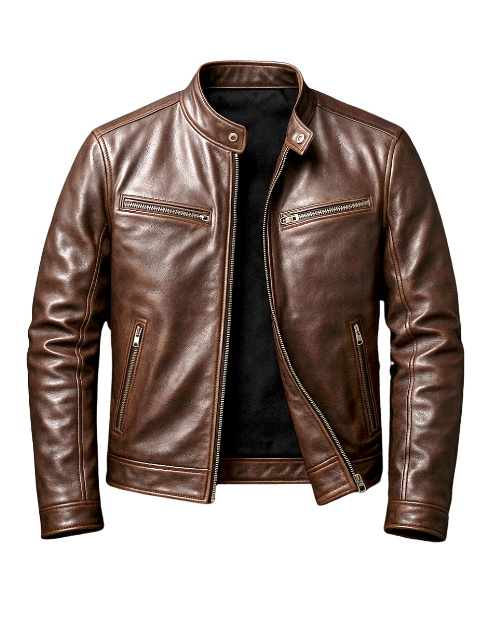 Guido | Veste en cuir vintage